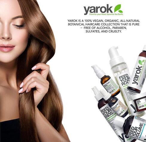 Yarok Feed Your Roots Organic Mousse, 8oz, Made from Black Currant, Coconut Oil, Beet Root, and Blueberries, 100% Vegan, Free from Gluten, Sulfate, Alcohol & Paraben, Cruelty-Free in Saudi Arabia
