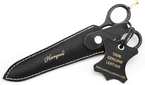 hairdresser scissor Shears 6.5 Inch in Black color Professional Barber Sharp Hair Scissors Hairdressing Shears for Cutting Styling Hair with leather pouch in Saudi Arabia