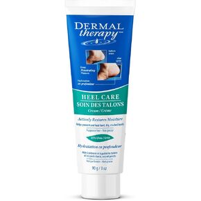 Dermal Therapy - Heel Care Cream, Foot Cream for Dry Cracked Heels, Intense Foot Moisturizer with Urea and AHA, Foot Lotion and Feet Exfoliator with Non-Greasy Formula, 3 o.z. in Saudi Arabia