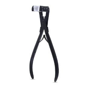 Pro Tape in Extension Tool Stainless Steel Weft Tape ins Human Hair Extensions pliers Flat Surface Hair Extension Tools Matte Black Color 7 Inch Size Heavy Duty (Matte Black)