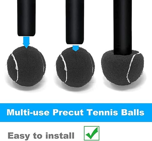 URBEST 4PCS Precut Walker Tennis Balls for Furniture Legs and Floor Protection… in Saudi Arabia