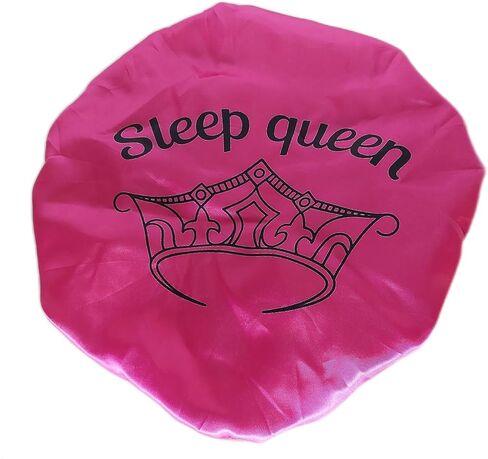 Silk Bonnet for Women, Shower cap, Satin Silk Bonnet, Comfortable Sleep Cap Bonnets for Women (Black) in Saudi Arabia