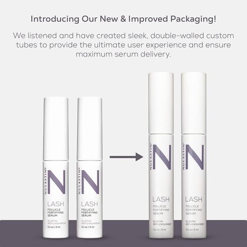 NULASTIN LASH Follicle Fortifying Serum with Elastaplex, Eyelash Boosting Treatment for Longer Looking Lashes, Vegan-Friendly & Cruelty-Free (3 ml) in Saudi Arabia