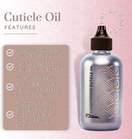 Tammy Taylor Hydrating Nail Cuticle Oil w/Cuticle Cream | Gardenia Cuticle Softener w/Vitamin E, Jojoba Oil, Natural Ingredients & USA Made Professional Nail Growth Oil for Growth & Strength .25 oz in Kuwait