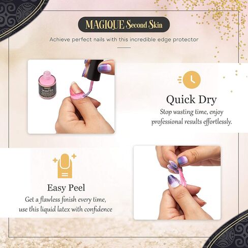 Magique Cuticle Oil Pen & Nail Strengthener - Nail Oil & Nail Guardian Serum - Cuticle Softener Oil Pens with Vitamins A & E - Natural Nails Treatment VitalePen (Bundle: SecondSkin + 2 Pens) in Saudi Arabia