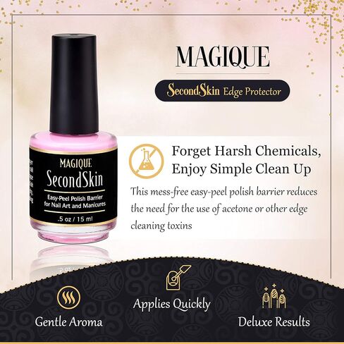 Magique Cuticle Oil Pen & Nail Strengthener - Nail Oil & Nail Guardian Serum - Cuticle Softener Oil Pens with Vitamins A & E - Natural Nails Treatment VitalePen (Bundle: SecondSkin + 2 Pens) in Saudi Arabia
