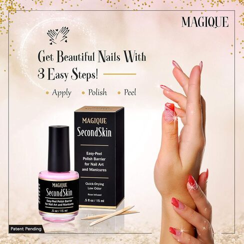 Magique Cuticle Oil Pen & Nail Strengthener - Nail Oil & Nail Guardian Serum - Cuticle Softener Oil Pens with Vitamins A & E - Natural Nails Treatment VitalePen (Bundle: SecondSkin + 2 Pens) in Saudi Arabia