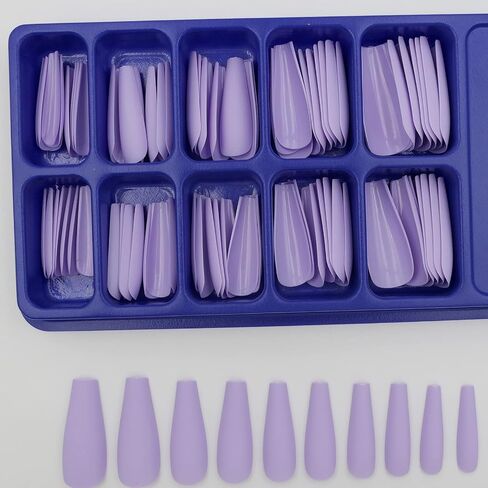 LoveOurHome 100pc Coffin Press on Nails Long Fake Nails Medium Ballerina Acrylic Press on Nail Coffin Nail Tips Matte Artifical Nail Full Cover Pink Fake Fingernails for Women Girls in Saudi Arabia