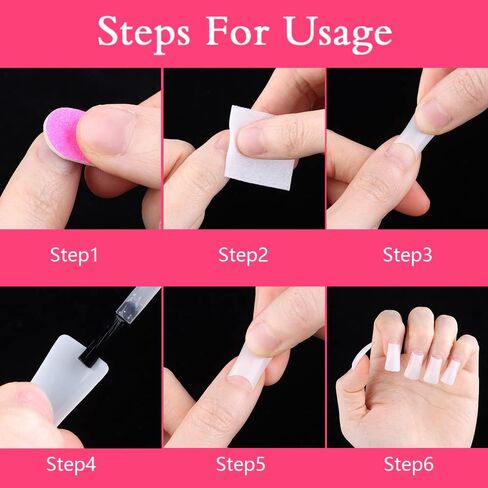 gootrades Duck Nail Tips, 500PCS Natural Feet Style Flare Nail Tips for French False Nail Extension, Y2K Vibe Half Cover Wide for home Salon(10 Size ABS) in Saudi Arabia