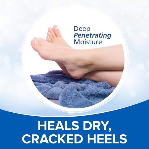 Dermal Therapy - Heel Care Cream, Foot Cream for Dry Cracked Heels, Intense Foot Moisturizer with Urea and AHA, Foot Lotion and Feet Exfoliator with Non-Greasy Formula, 3 o.z. in Saudi Arabia