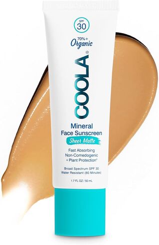 واقي الشمس العضوي الشفاف غير اللامع من كولا، عامل حماية من الشمس SPF 30، عناية بالبشرة تم اختبارها من قبل أطباء الجلدية للحماية اليومية، نباتي وخالي من الغلوتين، خالي من العطور، 1.7 أونصة سائلة in Kuwait