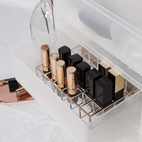 منظم حامل أحمر الشفاه من موسي لايف ML03، 24 مساحة، ذهبي وردي، سلسلة مون لايت in Kuwait