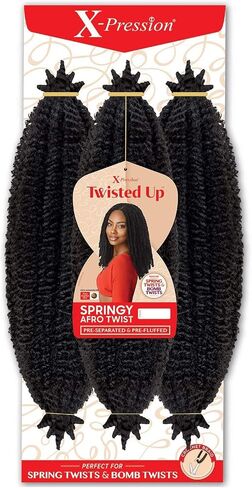Outre Crochet Braids X-Pression Twisted Up 3X Springy Afro Twist 16" (5-Pack, 2) in Saudi Arabia
