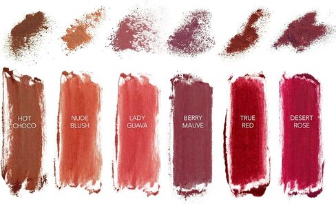 Cle Cosmetics Lip Powder, Beauty and Makeup Essential that Turns Powder to Tint when Applied as Lip Stain, Lip Tint or on Cheeks and Eyes, Long-lasting, Matte Finish - Desert Rose, 0.07 oz in Kuwait