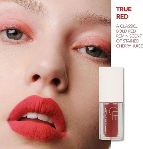 Cle Cosmetics Lip Powder, Beauty and Makeup Essential that Turns Powder to Tint when Applied as Lip Stain, Lip Tint or on Cheeks and Eyes, Long-lasting, Matte Finish - Desert Rose, 0.07 oz in Kuwait