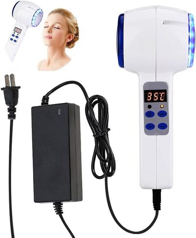 Hot and Cold Double Heads Hammer Massage Instrument, Facial SPA Anti-Wrinkle Skin Tighten Lifting and Shrinking Pores Beauty Massager Device in Saudi Arabia