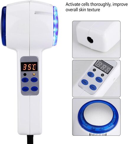 Hot and Cold Double Heads Hammer Massage Instrument, Facial SPA Anti-Wrinkle Skin Tighten Lifting and Shrinking Pores Beauty Massager Device in Saudi Arabia