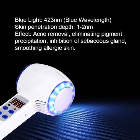 Hot and Cold Double Heads Hammer Massage Instrument, Facial SPA Anti-Wrinkle Skin Tighten Lifting and Shrinking Pores Beauty Massager Device in Saudi Arabia