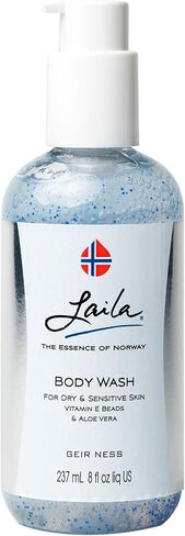 Laila Body Wash - Nourishing and Moisturizing Shower Gel - With Vitamin A and E - For Dry And Sensitive Skin - Rich and Fragrant Body Cleanser For Women in Kuwait