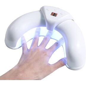 BS-MALL Gel UV LED Nail Lamp,36 W UV Nail Light with 3 Timer Setting,Scalable Design Prevent Hands from Turning Dark,White in Kuwait
