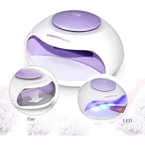 مجفف أظافر محمول مع مروحة وضوء ليد من تتش بيوتي حجم صغير مثالي لطلاء الأظافر العادية TB-0889B in Kuwait