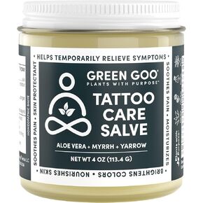 العناية بالوشم من جرين جو، مرهم طبيعي للعناية اللاحقة بالوشم الجديد مع الصبار والمر واليارو، يخفف الألم والتورم ويساعد في الحفاظ على الفن، 118 مل in Kuwait
