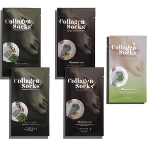 VOESH Collagen Socks, Collagen Socks for Dry Feet, Cracked Heel Repair, Moisturizing Socks, Spa Pedicure Treatment, Spa Socks, Foot Peel Masks, Vegan in Kuwait