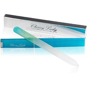 مبرد أظافر زجاجي من ClassyLady، مبرد أظافر كريستالي للوحة حفظ الأظافر الطبيعية للعناية الاحترافية بأظافر الأصابع in Saudi Arabia