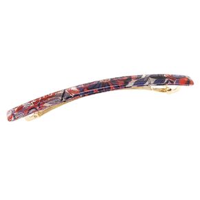 France Luxe Long and Skinny Barrette - Splash Garden Purple/Yellow