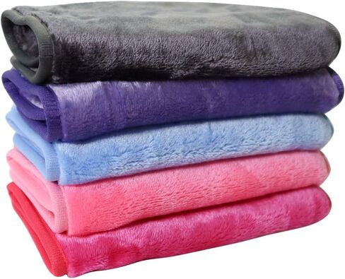Makeup Remover Cloth, 13x7 Inch Reusable Makeup Remover Towels, Microfiber Fast Drying Facial Washcloth, Soft Face Towels for Washing Face in Kuwait