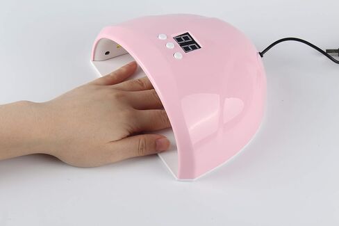 مصباح اظافر صغير 36 واط بالاشعة فوق البنفسجية، مصباح محمول 12 مصباح LED لمعالجة الاظافر مع شاشة LED، ادوات فن الاظافر مع اعداد مؤقت 30/60/90 ثانية للمانيكير والجل وطلاء الاظافر والقدمين in Kuwait