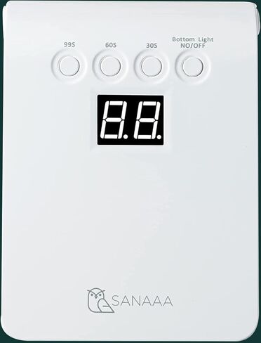 مصباح SANAAA UV LED بقدرة 48 وات لصنع فن الأظافر من الراتنج بالأشعة فوق البنفسجية، مصباح LED للأشعة فوق البنفسجية على الوجهين (أبيض) in Kuwait