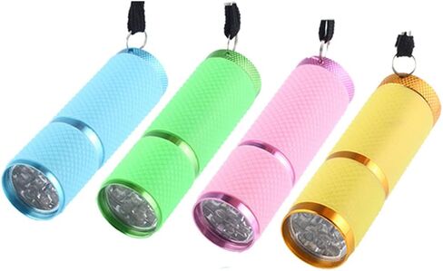 9 LED Small Glow Nail Lamp,Mini UV Nail Dryer for Gel Nails Polish,Portable Flashlight for Nail Art Pink in Kuwait