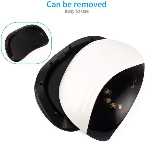 LIARTY 180W Portable Nail Dryers, to Quick Dry for Gel Nail Polish, Air & LED Light Nail Lamp with Fan, Safe for Hands Skin, Best Gift for Ladies, Girls(White) in Kuwait