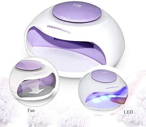 مجفف أظافر محمول مع مروحة وضوء ليد من تتش بيوتي حجم صغير مثالي لطلاء الأظافر العادية TB-0889B in Kuwait
