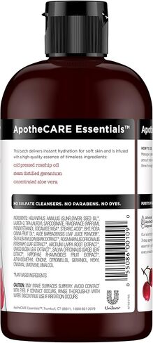 ApotheCARE Essentials The Restorer In-Shower Oil, Rosehip Oil, Geranium, Aloe Vera, 12 oz in Saudi Arabia