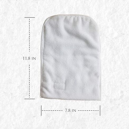 قفازات حمام بارافين لعلاج الشمع مصنوعة من الألياف الدقيقة الناعمة من أجل العزل والاحتفاظ بالحرارة - أي حجم لليد زوج من Mess in Kuwait