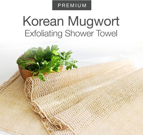 (3 Pack) Exfoliating Shower Towel - Soft Blue 100% Nylon Fabric Exfoliating Washcloth for All Skin Types - Made in Korea in Saudi Arabia