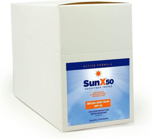 SunX50 25-Packets of Broad Spectrum SPF50 Lotion in Saudi Arabia