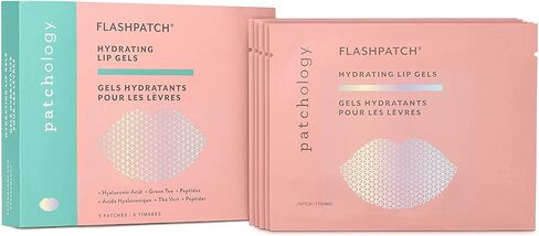 جل الشفاه باتشولوجي مودباتش وفلاش باتش - أقنعة الشفاه للترطيب والإصلاح والعلاج العطري المهدئ - أفضل علاج للشفاه الجافة ومرطب للشفاه الجافة - للاستخدام ليلاً ونهارًا (5 قطع) in Kuwait