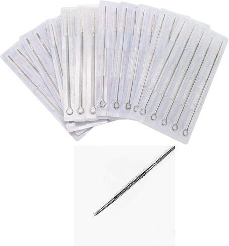 Tattoo Needles 1RL,50pcs Disposable Sterilized Round Liner Needles Premium Quality Needle Liners 1RL Needles 1 Round Liner (1RL) in Saudi Arabia