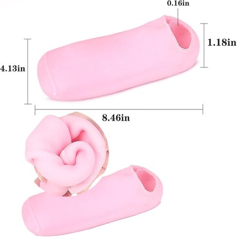 4 Pairs Moisturizing Gel Socks No Slip Gel Spa Socks Gel Heel Socks for Women Men Dry Cracked Feet in Saudi Arabia