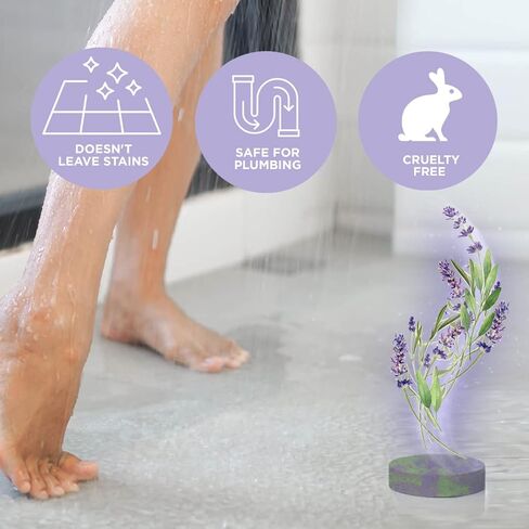 قنابل الدش سيج لافندر، أعشاب تنظيف الطاقة والزيوت الأساسية والأملاح، أجهزة بخار الدش، فوارات الدش، قنابل الحمام، كرات الحمام، أقراص الدش، هدية سبا (6 عبوات، لافندر سيج) in Kuwait