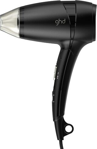 ghd Flight Travel Hair Dryer ― 1200W Suitcase Friendly, Lightweight, Powerful and Compact Blow Dryer for All Hair Types, Professional Portable Hair Volumizer for Anywhere in the World in Saudi Arabia