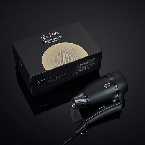 ghd Flight Travel Hair Dryer ― 1200W Suitcase Friendly, Lightweight, Powerful and Compact Blow Dryer for All Hair Types, Professional Portable Hair Volumizer for Anywhere in the World in Saudi Arabia