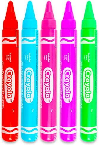 Crayola Bath Super Set -- 5 Crayola Bath Paint Soap Tubes, 5 Bath Pens, 3 Bubble Bath Tubes (13 Pc Set) in Saudi Arabia