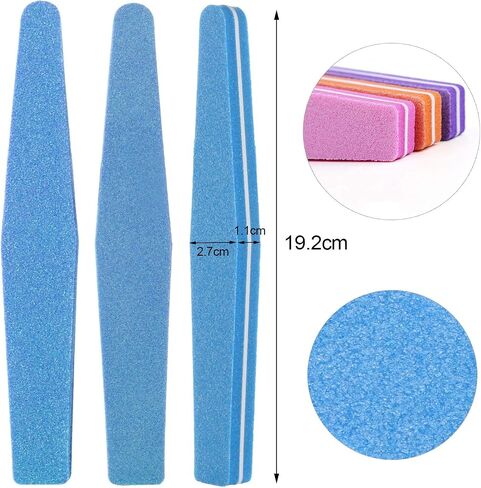 20 Pieces Nail Buffer Block Sponge Nail File Washable Double Sided 100/180 Sanding Block Buffing Files in Saudi Arabia