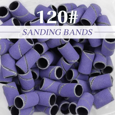 360 Pcs Sanding Bands for Nail Drill Professional Nail Drill Bits 4 Size Coarse Fine Drill Bits for Nails Set 80#120#180#240#, 3Pcs 3/32" Mandrel Nail Drill Bits for Manicures Pedicures in Saudi Arabia