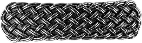 مشبك شعر سلتيك منسوج، متوسط مصنوع يدويًا ومصنوع في الولايات المتحدة الأمريكية مع مشبك فرنسي مستورد 70 مم من Oberon Design in Kuwait