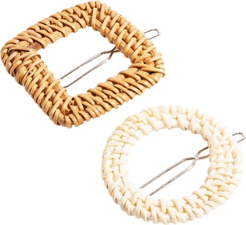 L. Erickson Summer Nights Tige Boule Barrette 2-Pack - Ivory | Tan in Saudi Arabia